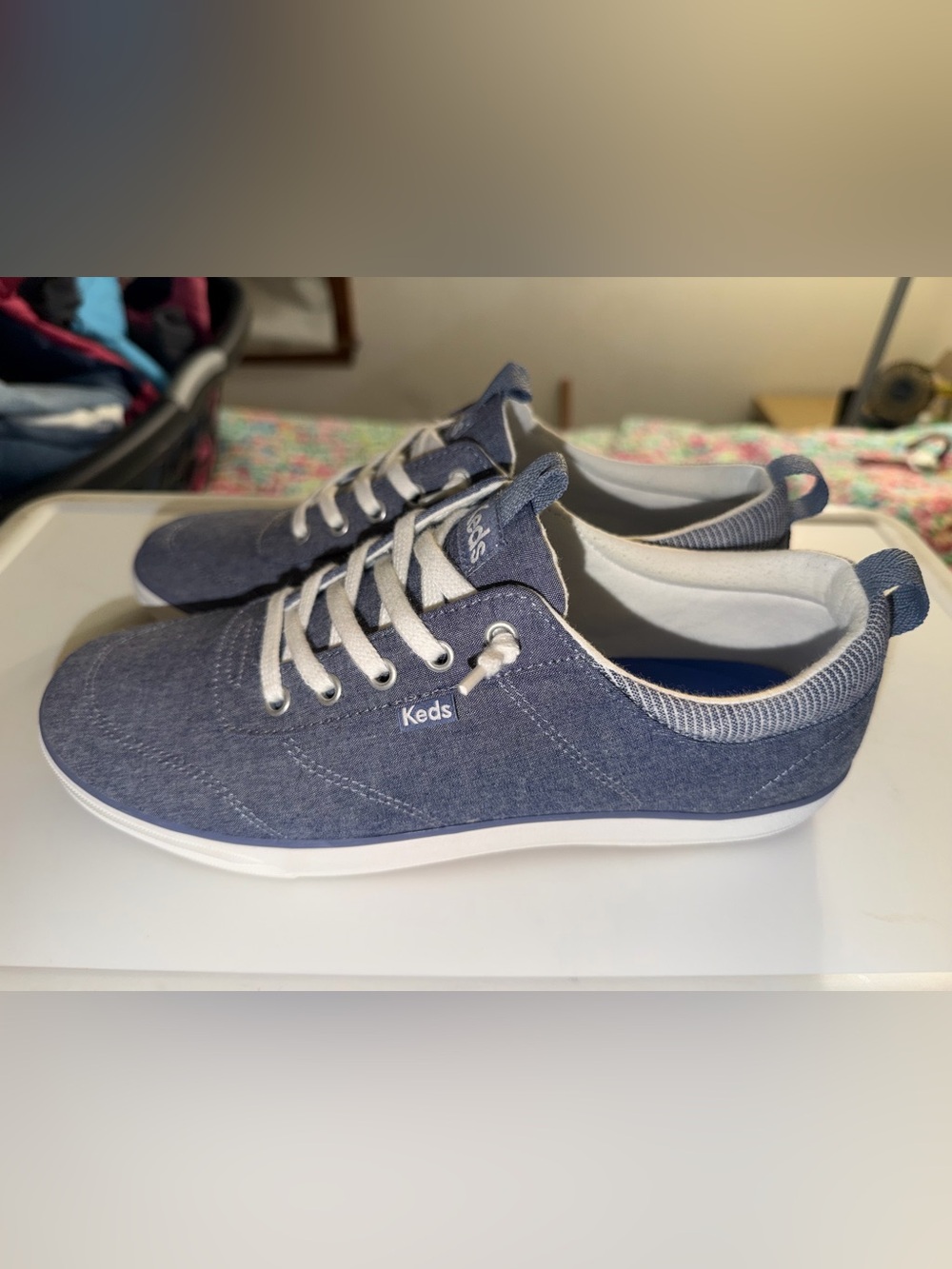 Keds Women's Blue Canvas Sneakers